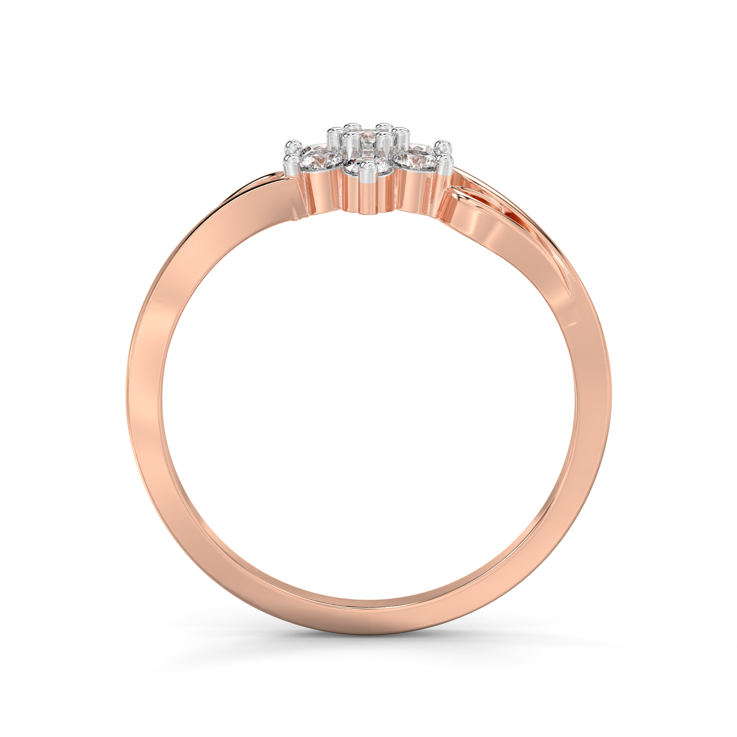 Diamond Ring for her in Rose & White Gold DRG22712