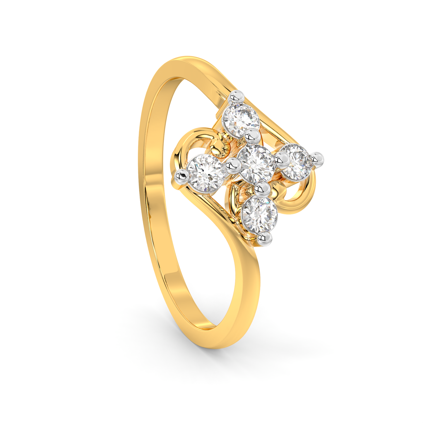 Diamond Ring for her in Yellow Gold DRG22713