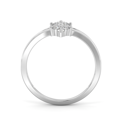 Diamond Ring for her in White Gold DRG22714