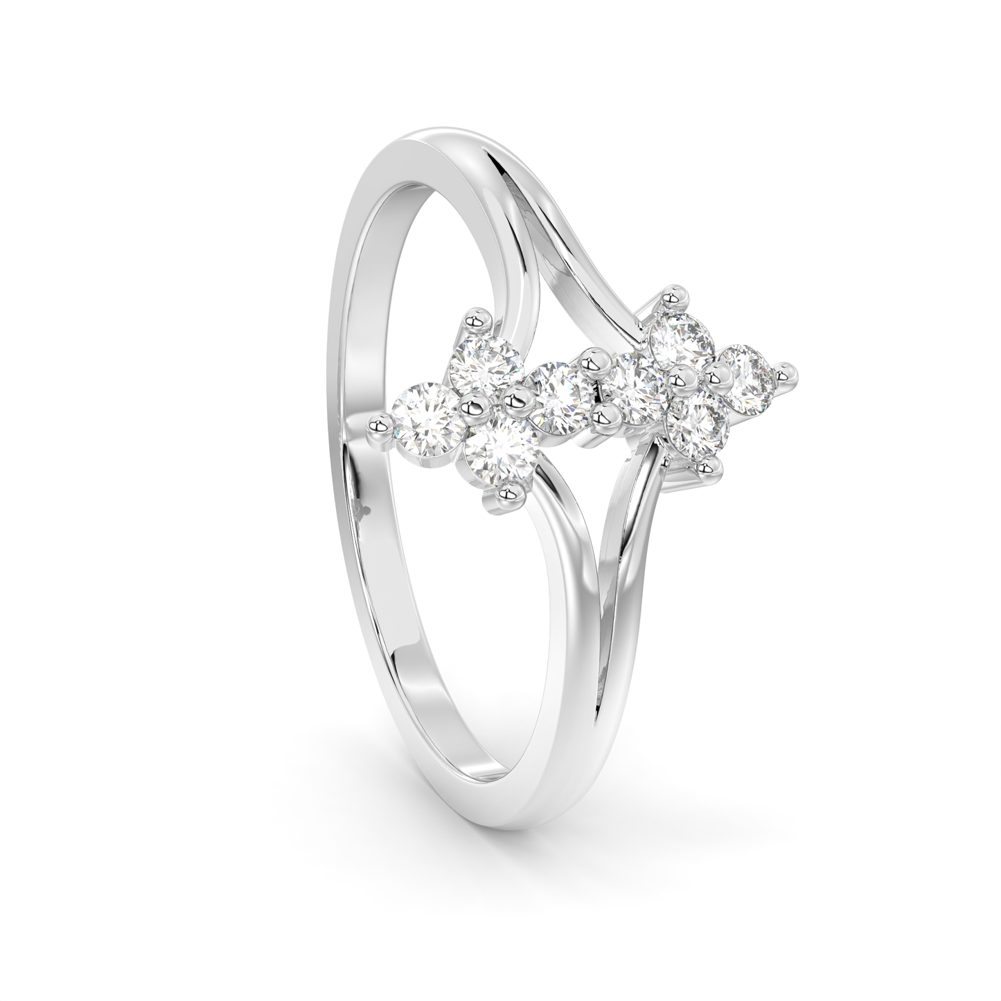 Diamond Ring for her in White Gold DRG22714