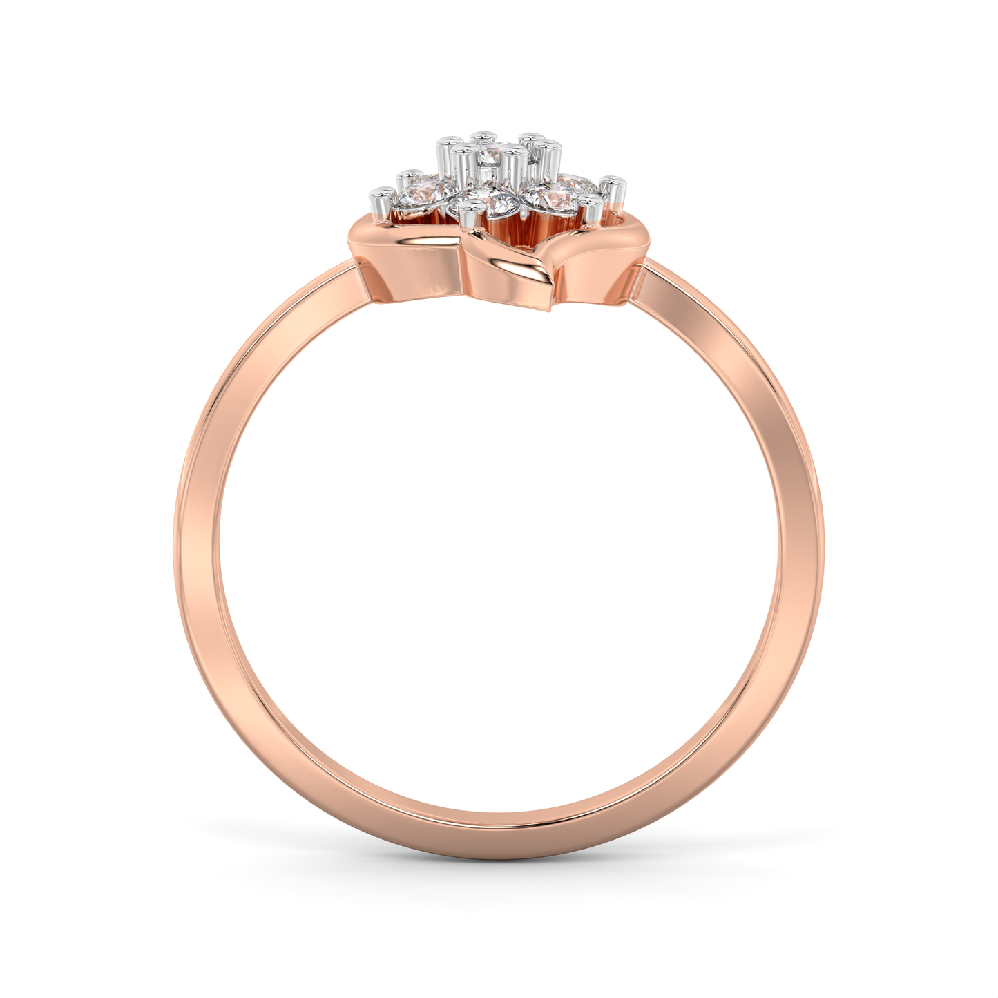 Diamond Ring for her in Rose & White Gold DRG22715