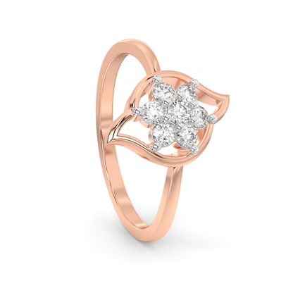 Diamond Ring for her in Rose & White Gold DRG22715