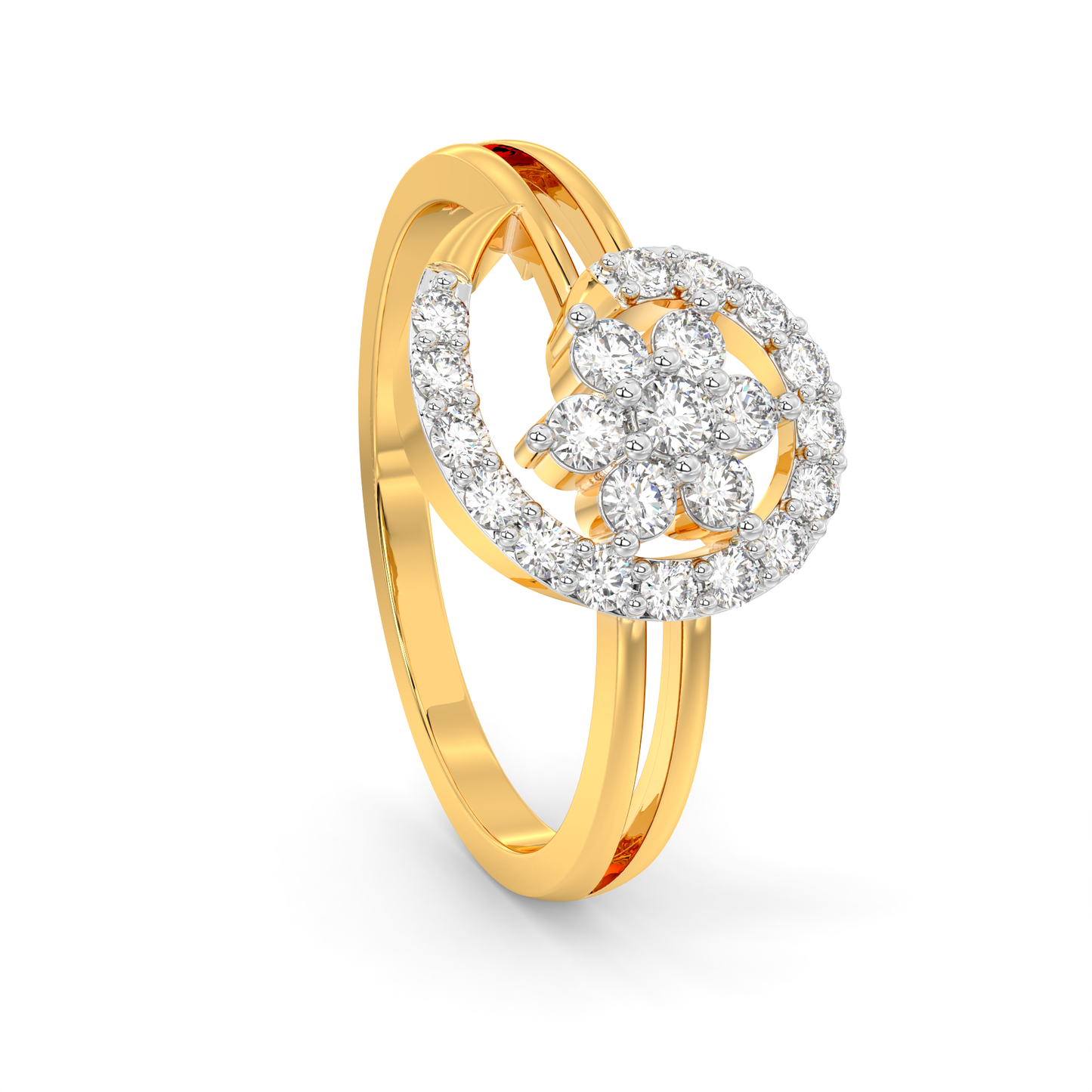 Diamond Ring for her in Yellow Gold DRG22716