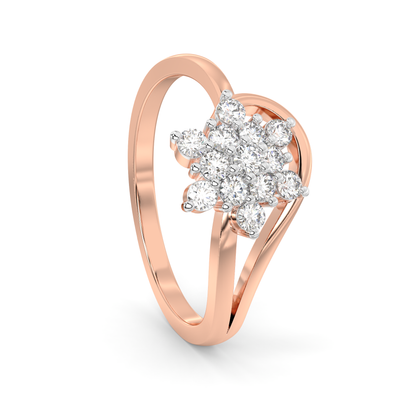 Diamond Ring for her in Rose Gold DRG22718