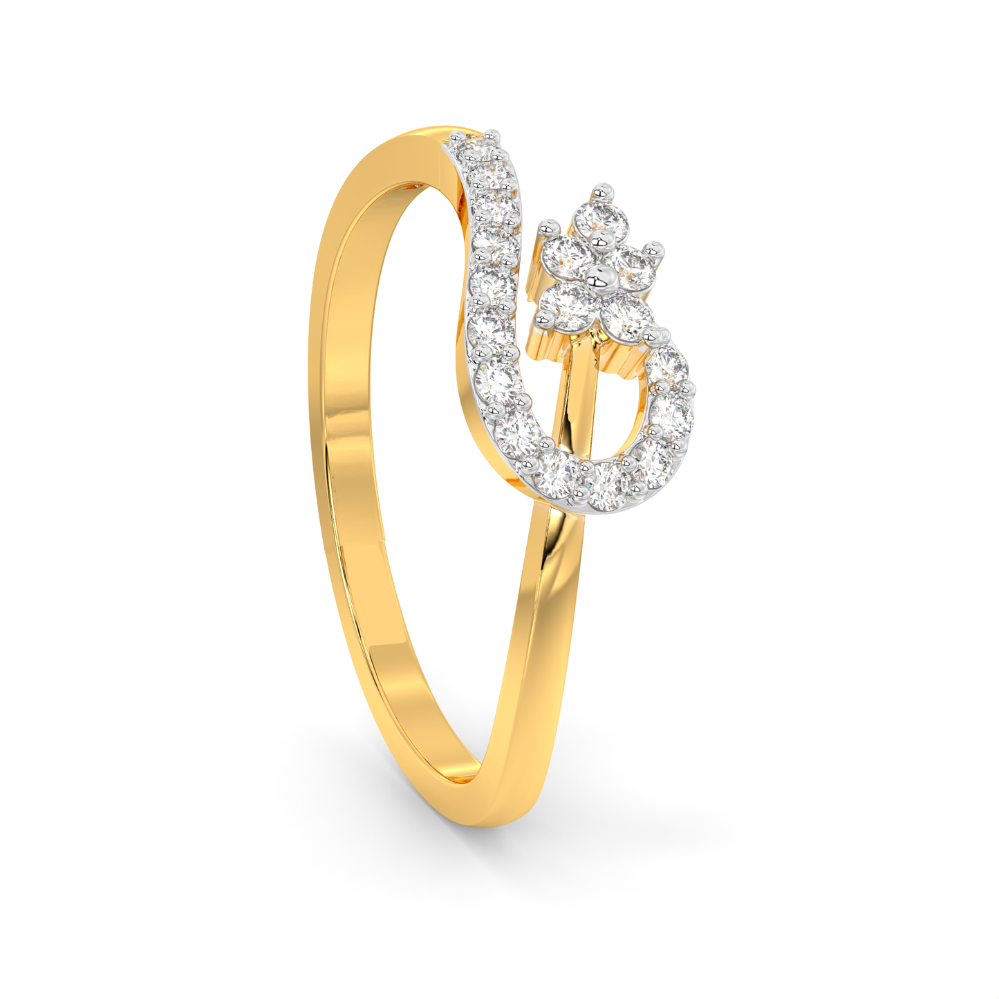 Diamond Ring for her in Yellow Gold DRG22719