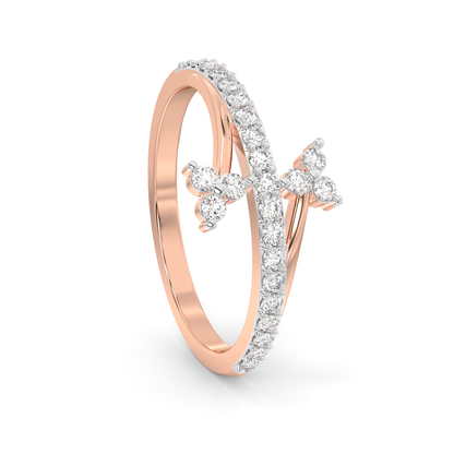 Diamond Ring for her in Rose Gold DRG22720