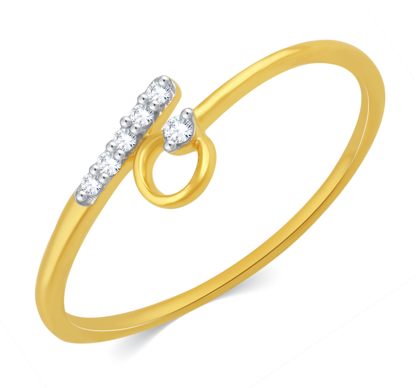 Diamond Ring for her in Yellow Gold - DRG23123