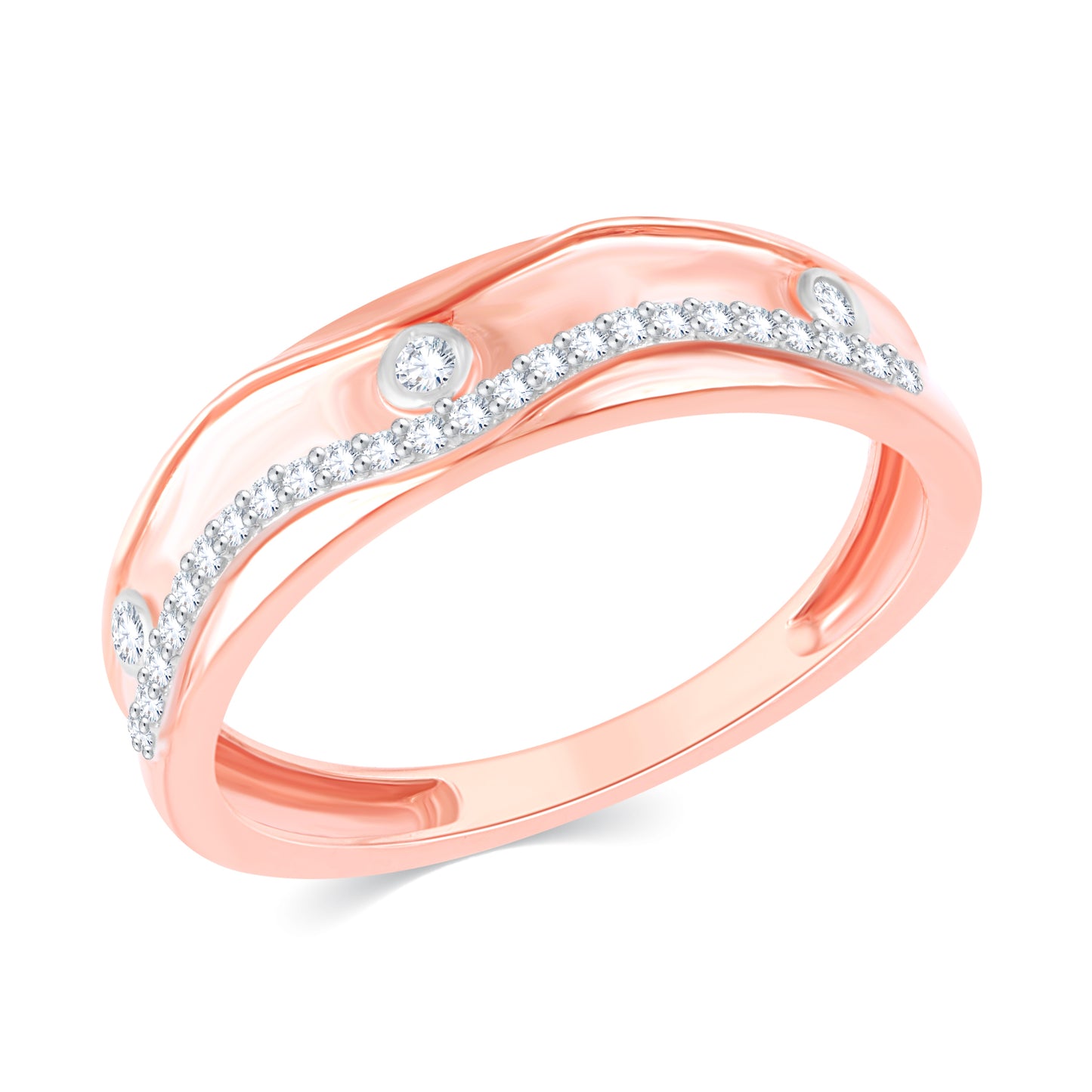 Diamond Ring for her in Rose Gold DRG23310