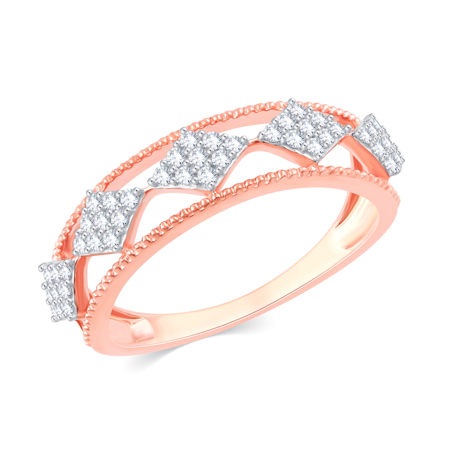 Diamond Ring for her in Rose Gold DRG23316