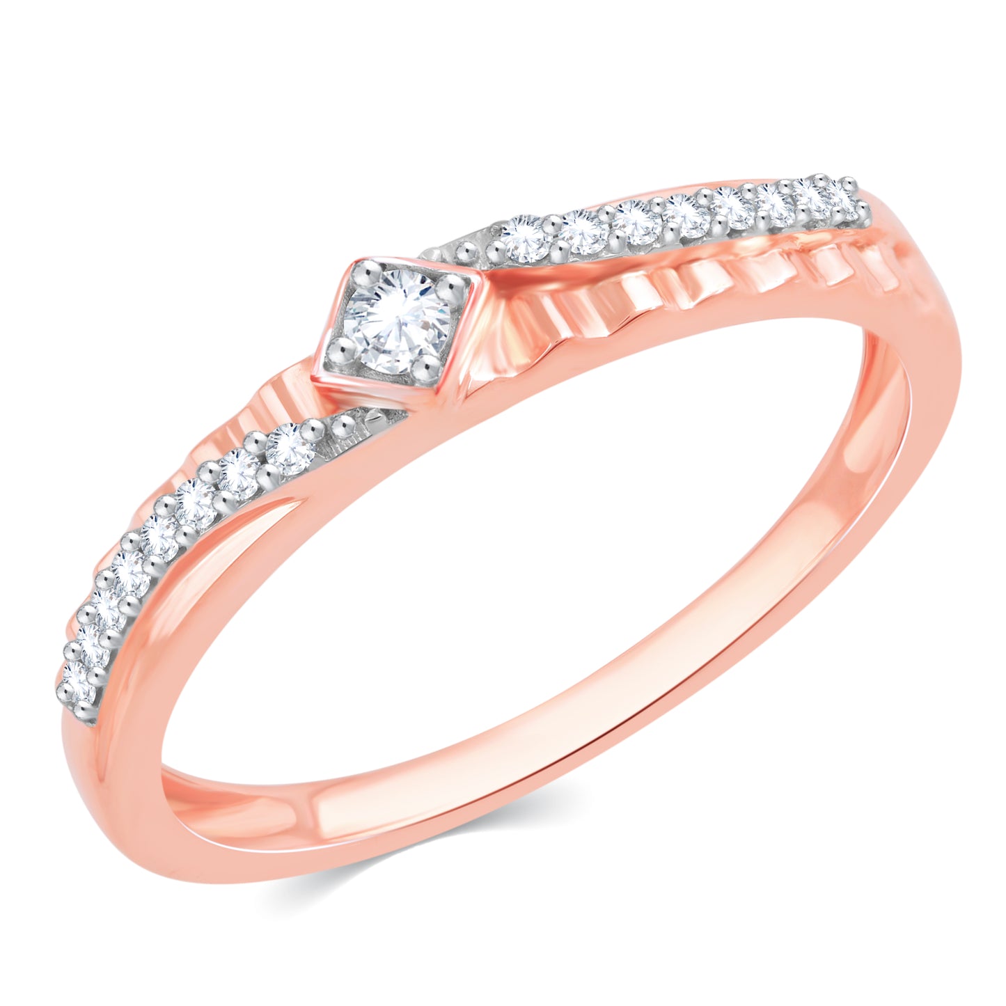 Diamond Ring for her in Rose Gold DRG23319