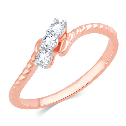 Diamond Ring for her in Rose Gold DRG23320