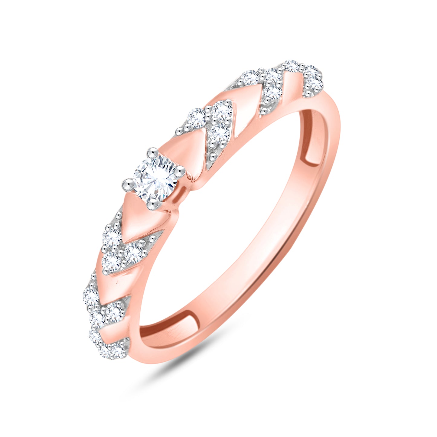 Diamond Ring for her in Rose Gold DRG23321