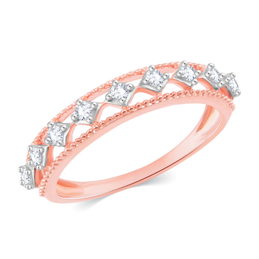 Diamond Ring for her in Rose Gold DRG23334