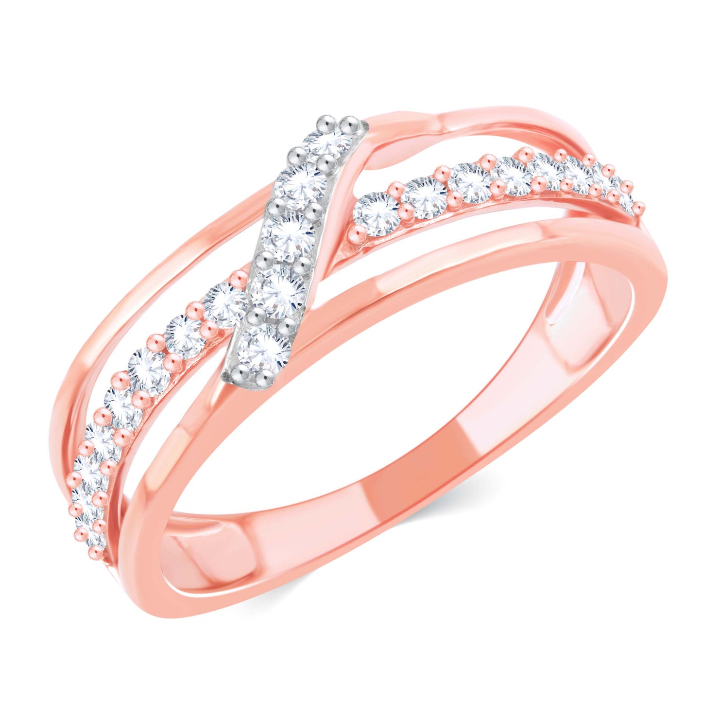 Diamond Ring for her in Rose Gold DRG23339