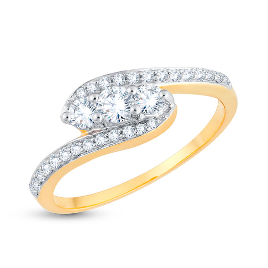 Diamond Ring for her in Yellow Gold DRG23340