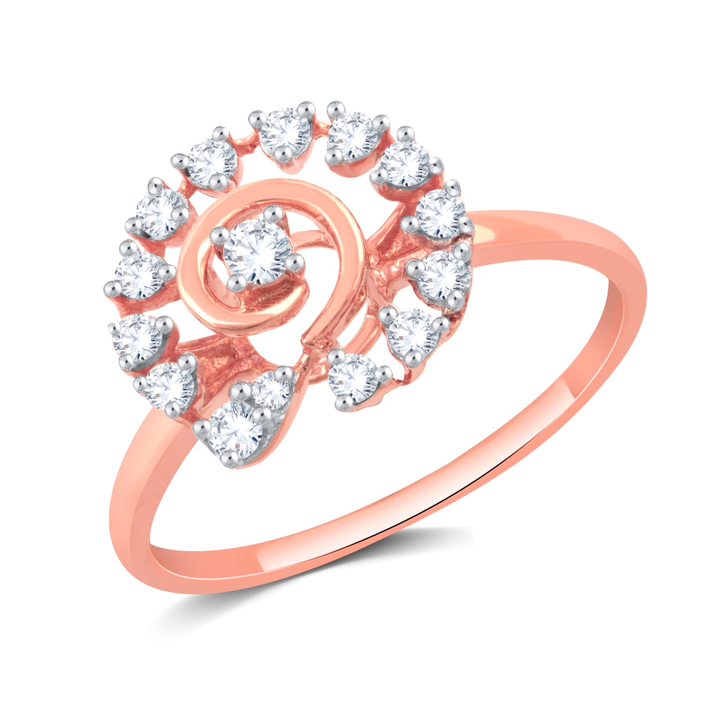 Diamond Ring for her in Rose Gold DRG23347