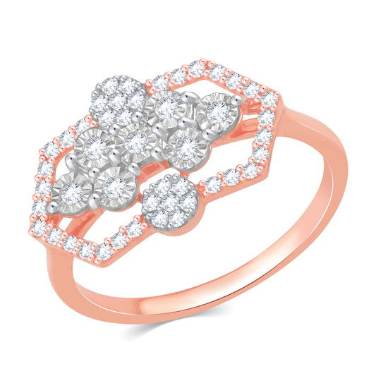 Diamond Ring for her in Rose Gold DRG23348