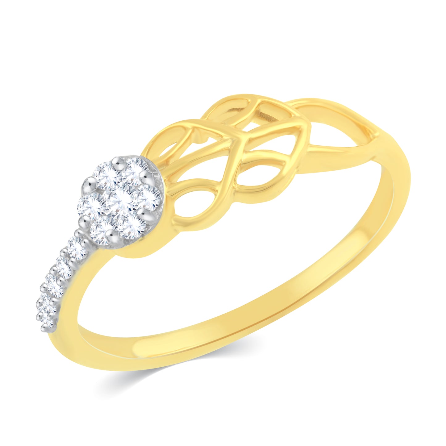 Diamond Ring for her in Yellow Gold DRG23349