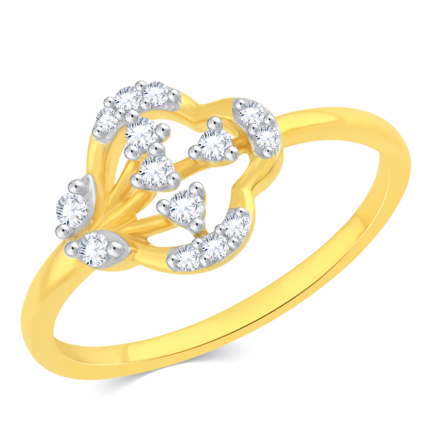 Diamond Ring for her in Yellow Gold DRG23357