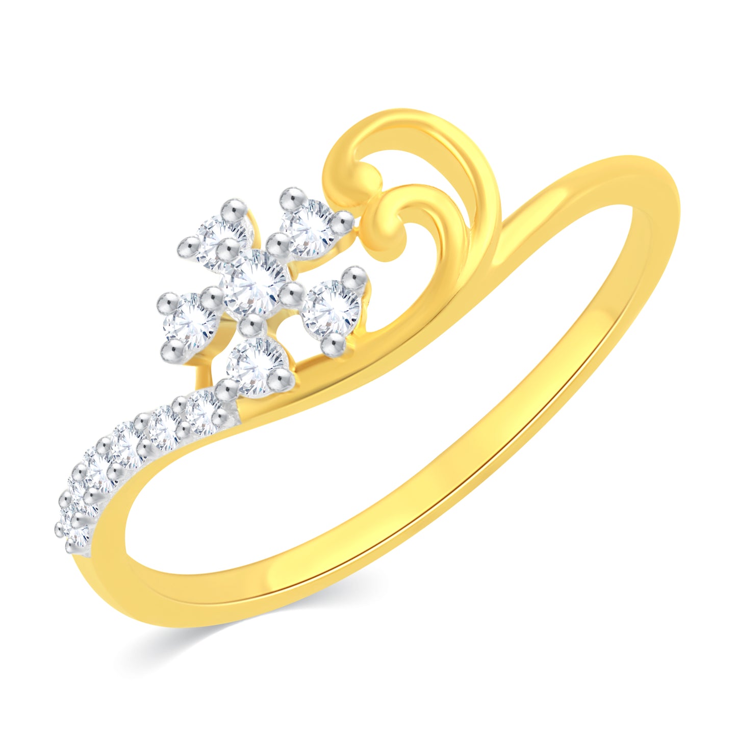 Diamond Ring for her in Yellow Gold DRG23359