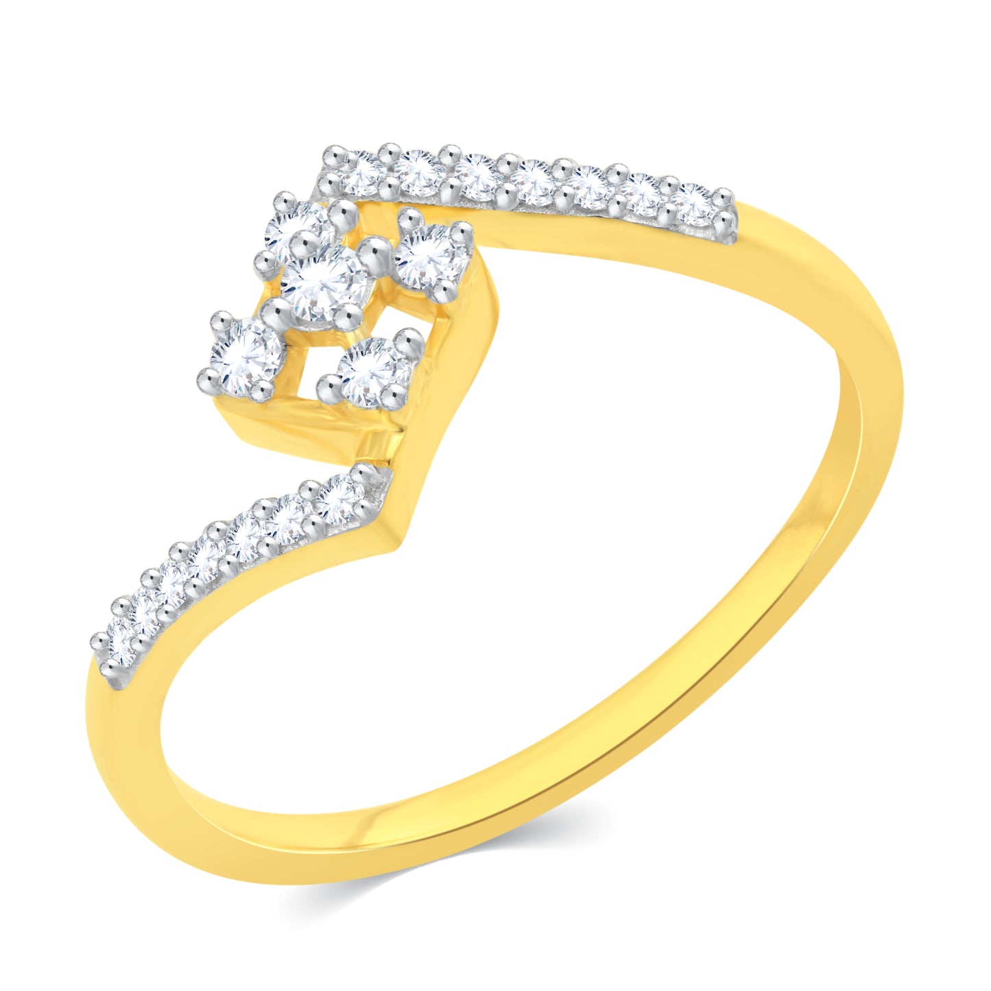 Diamond Ring for her in Yellow Gold DRG23366