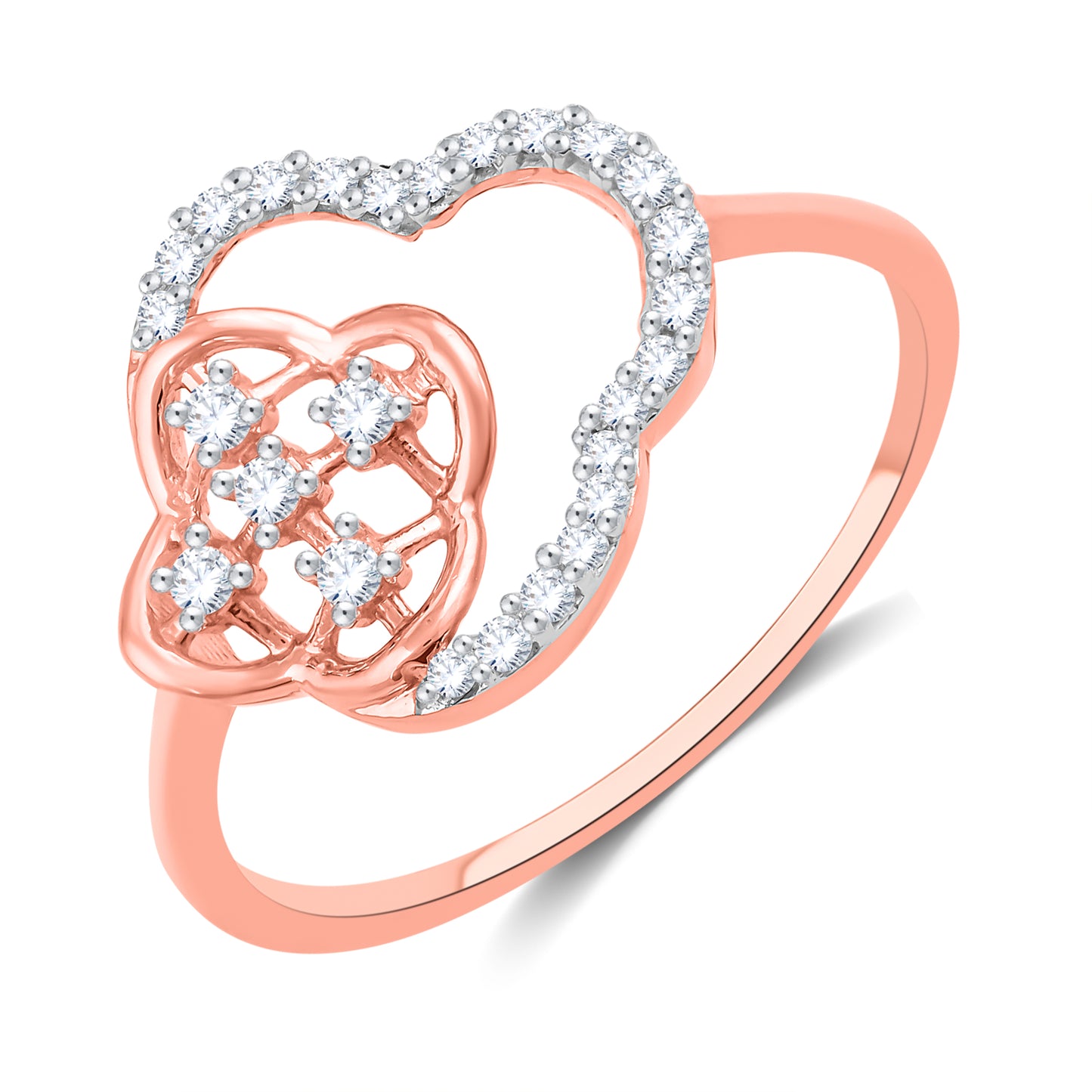 Diamond Ring for her in Rose Gold DRG23375