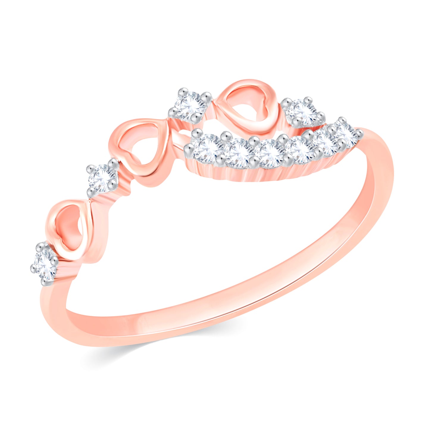 Diamond Ring for her in Rose Gold DRG23394