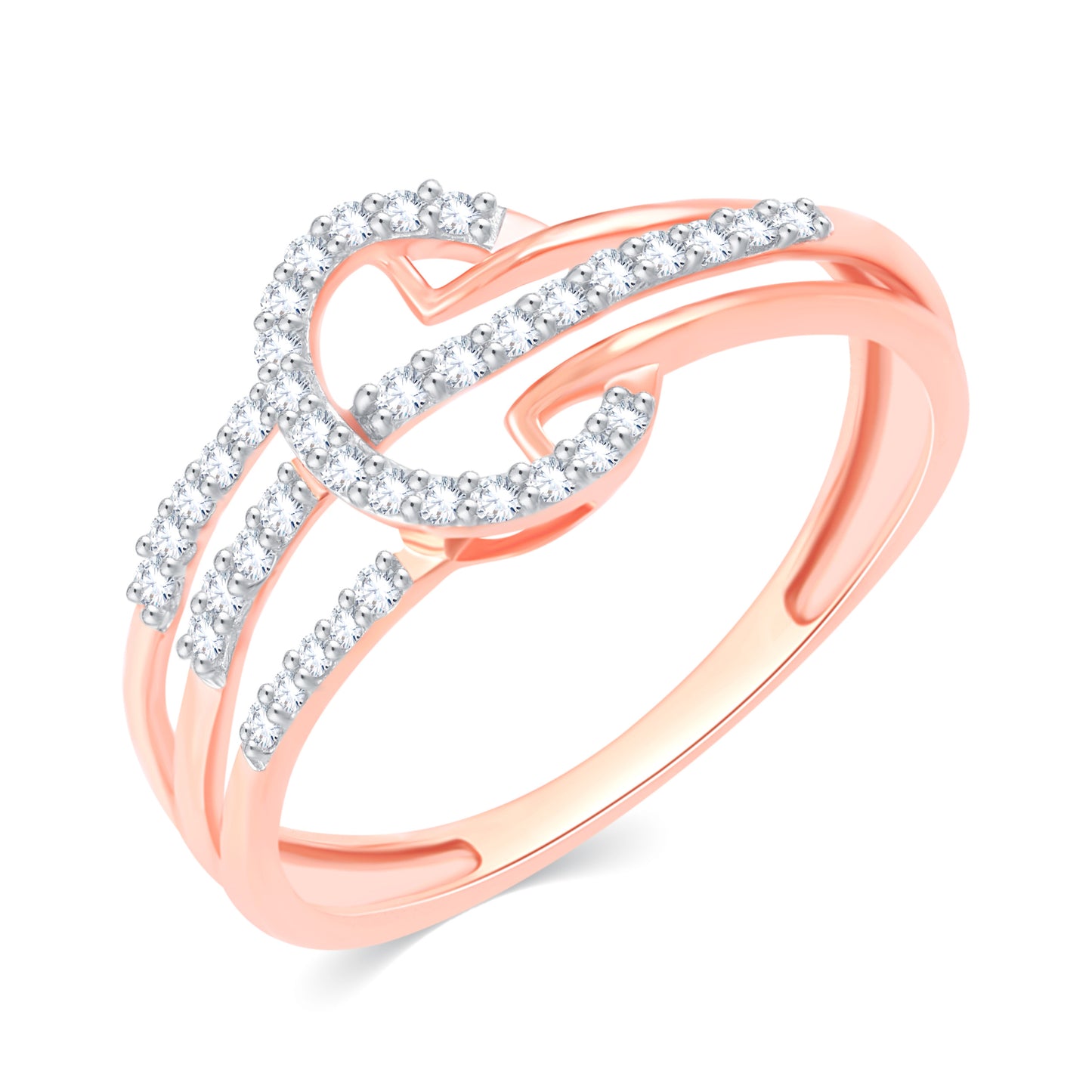 Diamond Ring for her in Rose Gold DRG23397