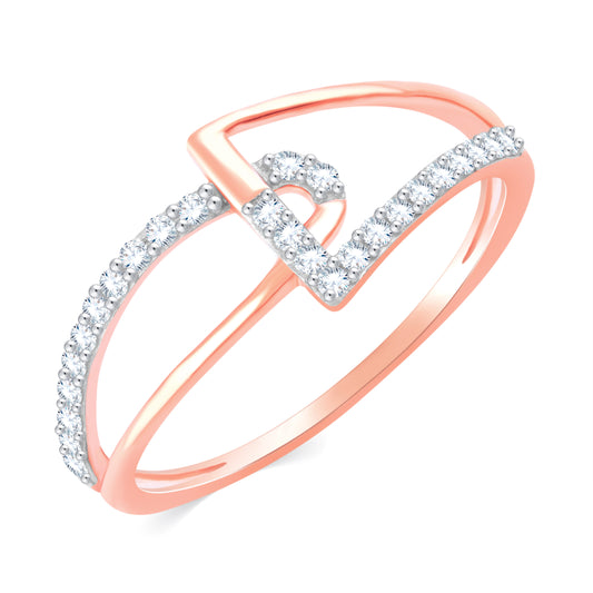 Diamond Ring for her in Rose Gold DRG23398