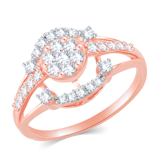 Diamond Ring for her in Rose Gold DRG23401