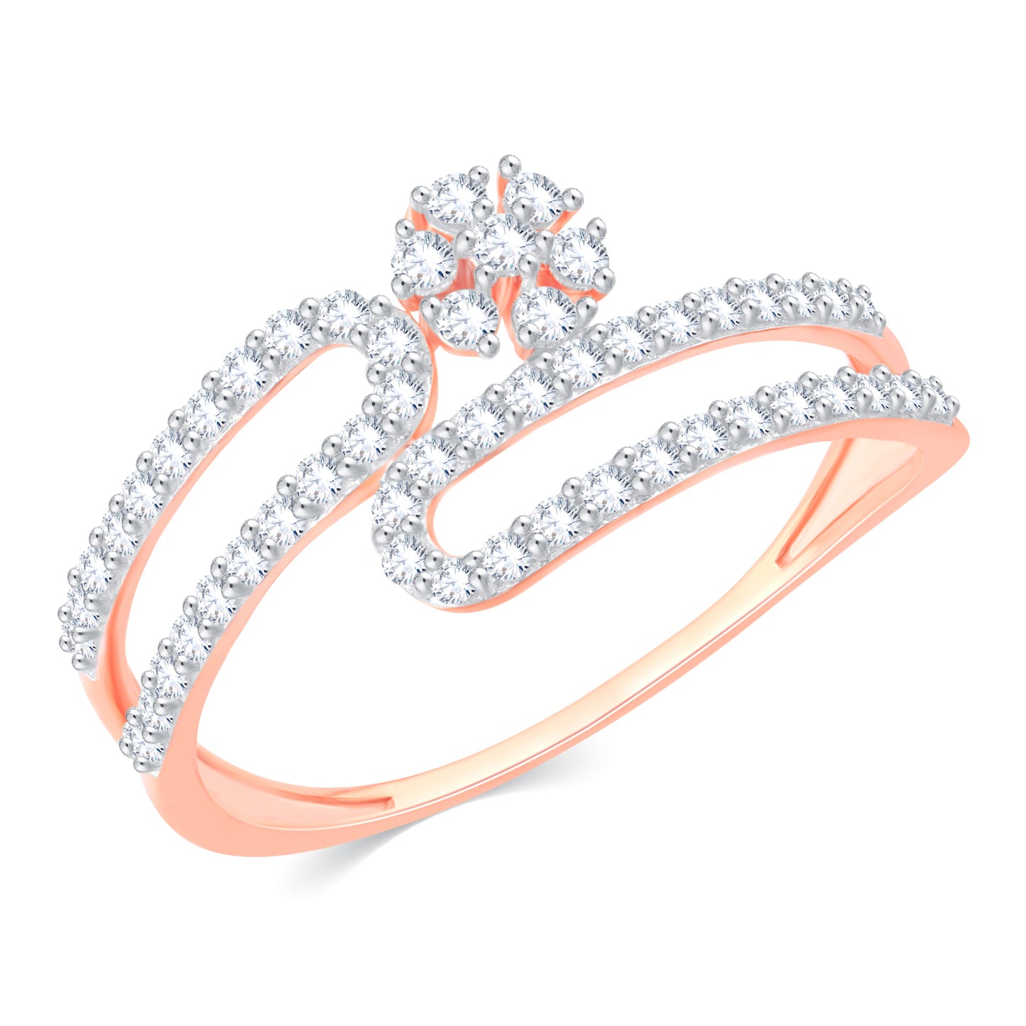 Diamond Ring for her in Rose Gold DRG23402