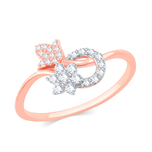 Diamond Ring for her in Rose Gold DRG23404