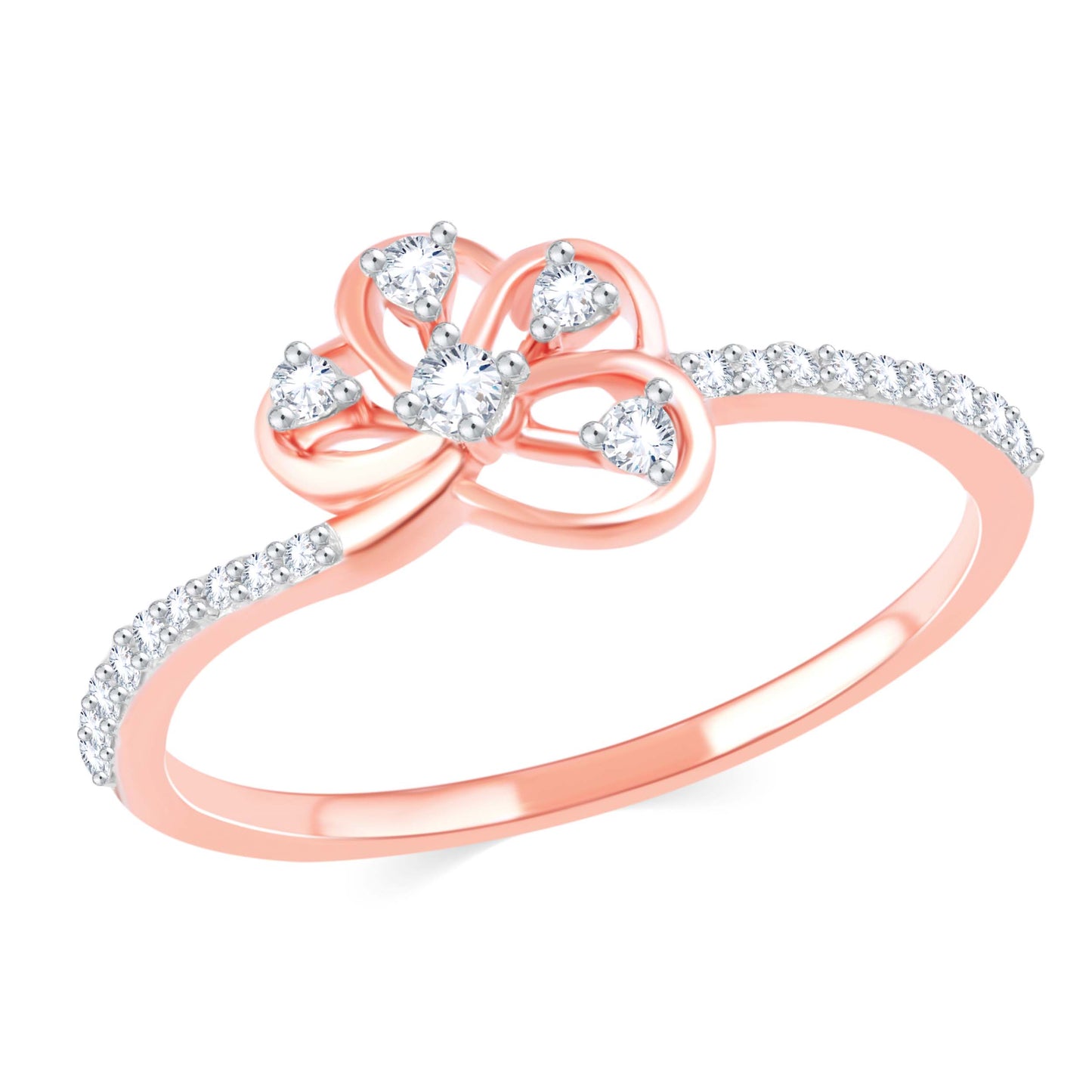 Diamond Ring for her in Rose Gold DRG23405