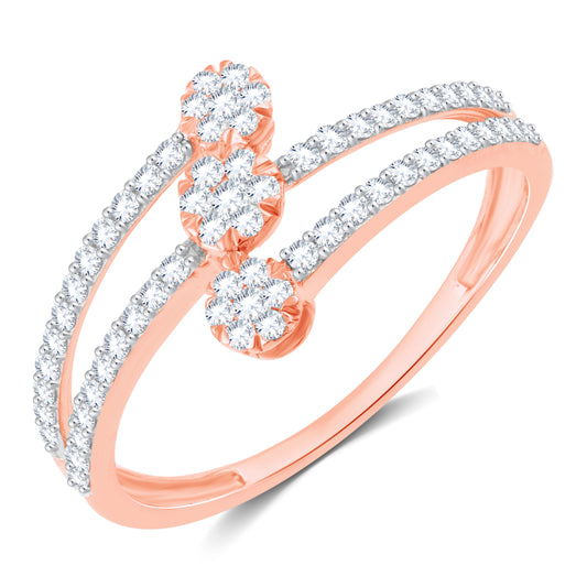 Diamond Ring for her in Rose Gold DRG23409