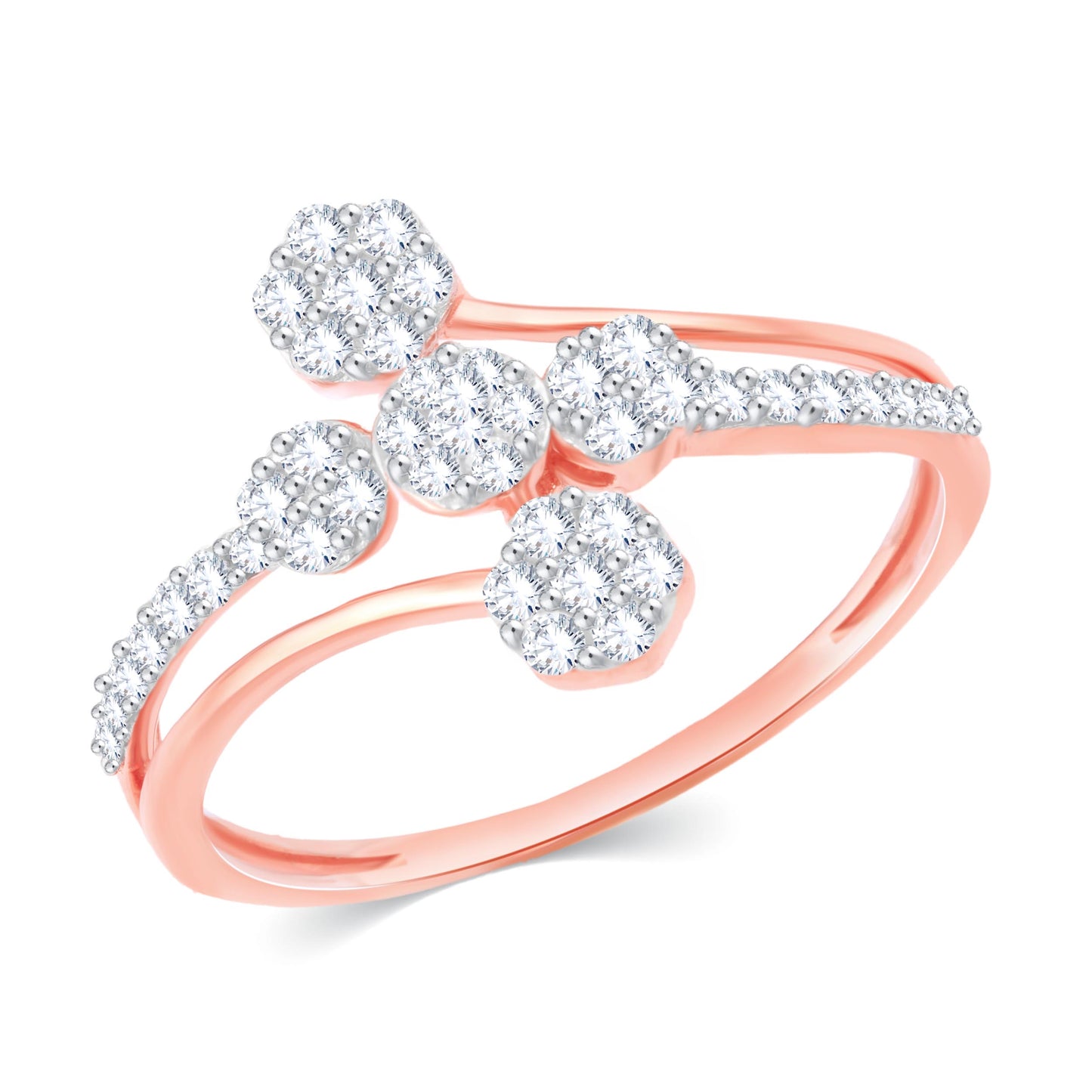 Diamond Ring for her in Rose Gold DRG23410