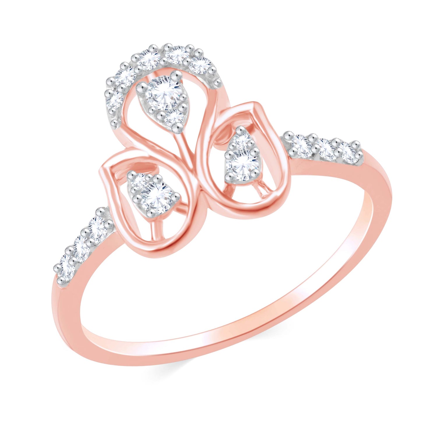 Diamond Ring for her in Rose Gold DRG23412