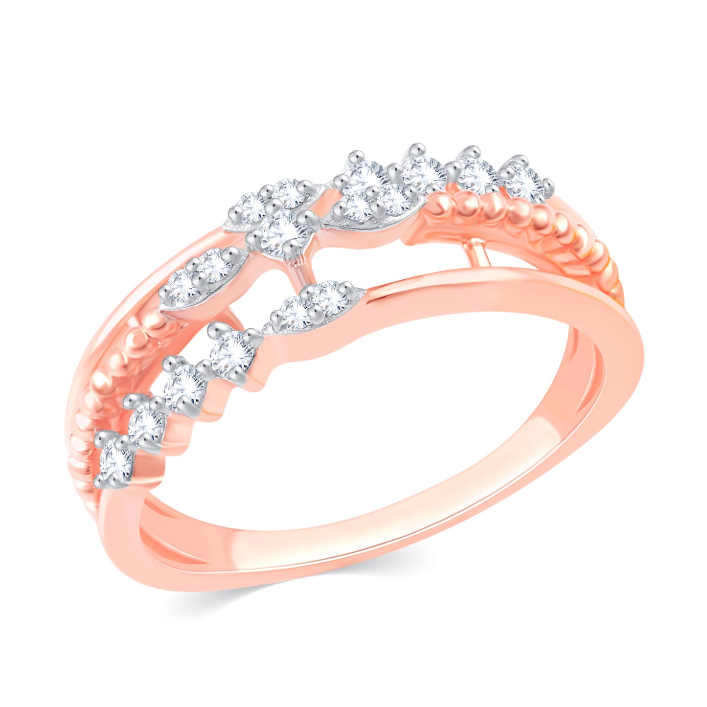 Diamond Ring for her in Rose Gold DRG23415