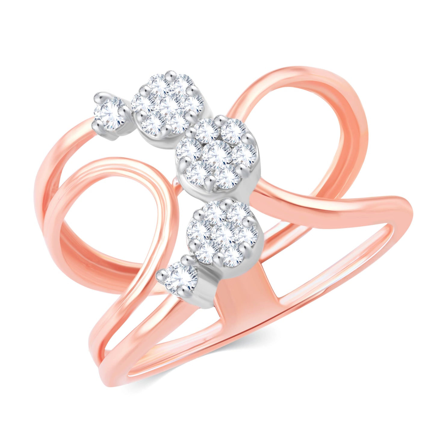 Diamond Ring for her in Rose Gold DRG23416