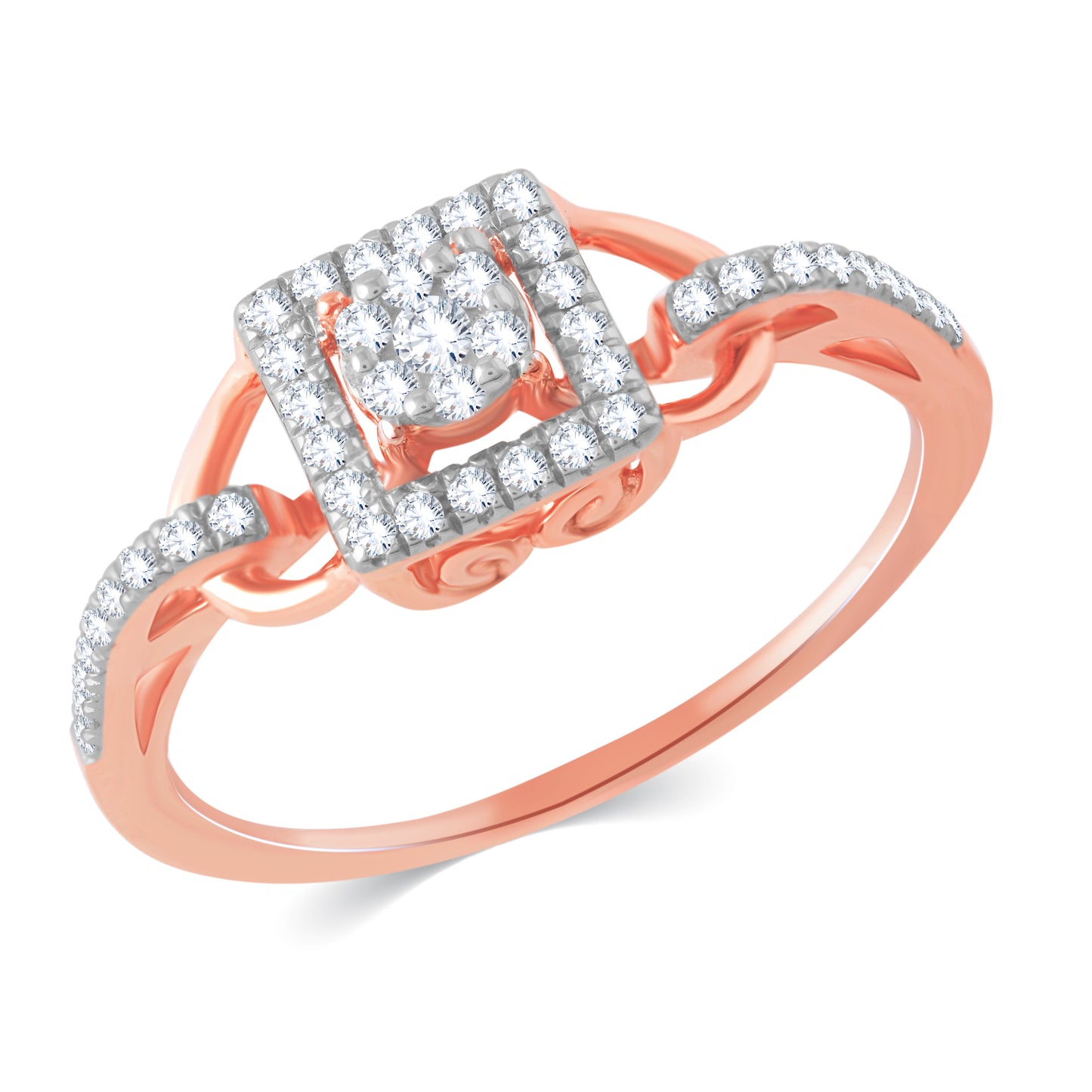 Diamond Ring for her in Rose Gold DRG23431