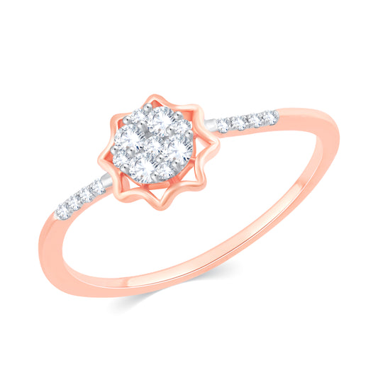 Diamond Ring for her in Rose Gold DRG23437