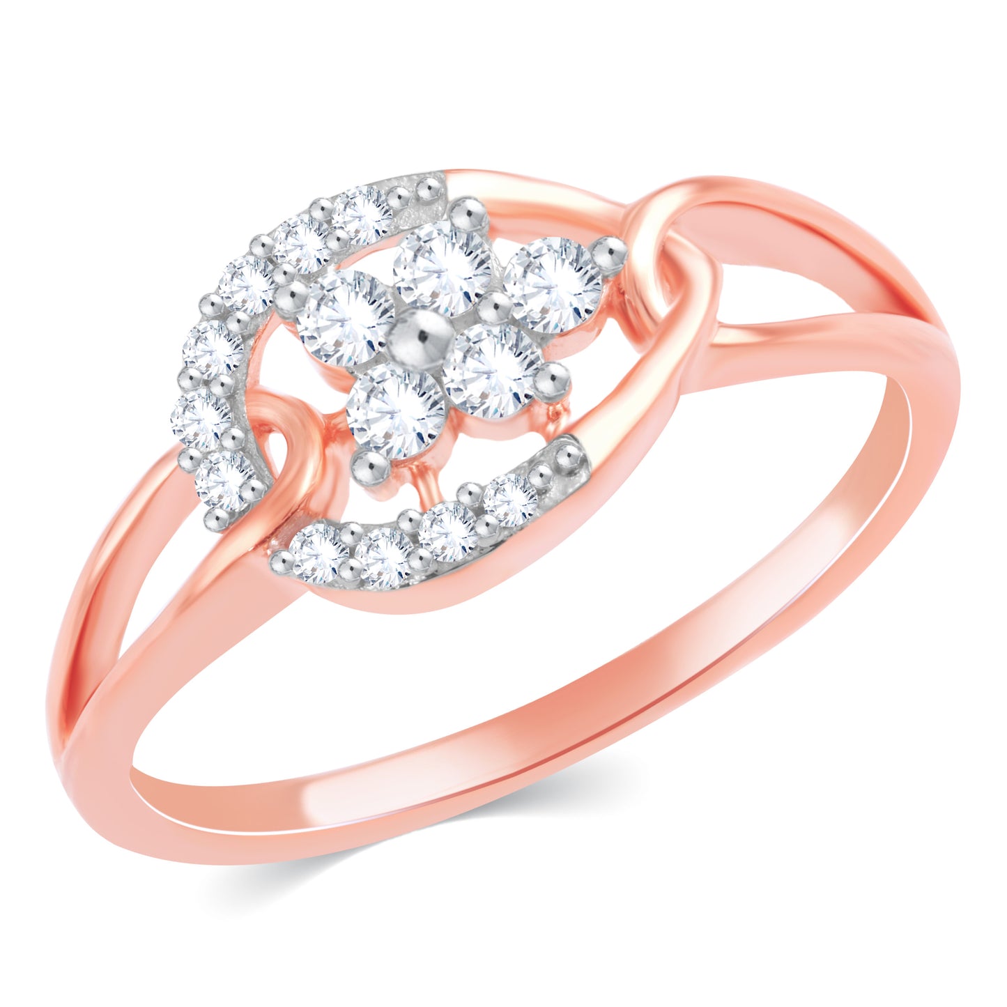 Diamond Ring for her in Rose Gold DRG23447