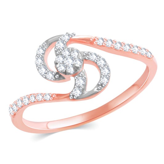 Diamond Ring for her in Rose Gold DRG23450