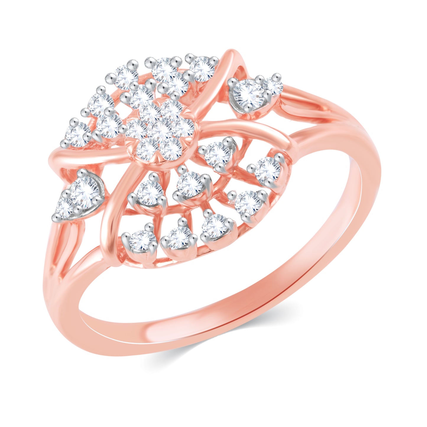 Diamond Ring for her in Rose Gold DRG23453