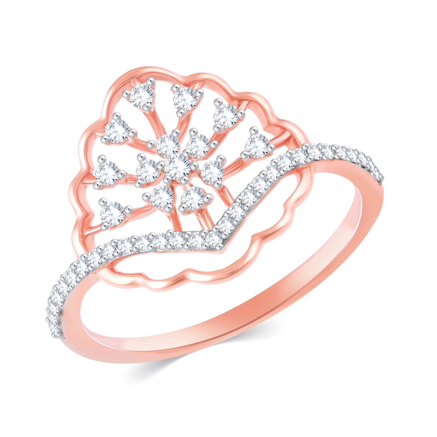 Diamond Ring for her in Rose Gold DRG23459