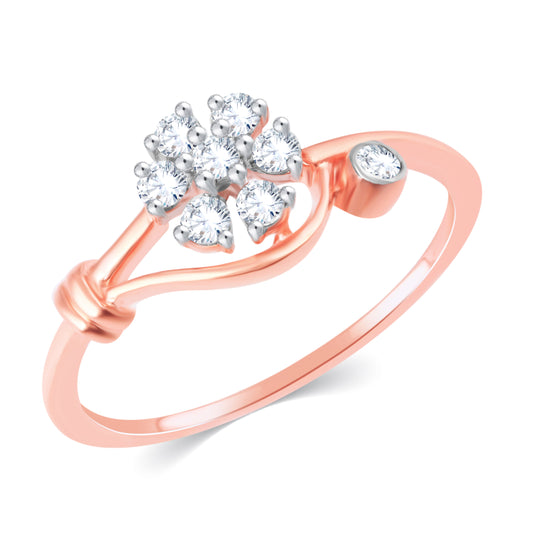 Diamond Ring for her in Rose Gold DRG23474