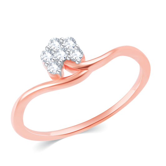 Diamond Ring for her in Rose Gold DRG23481