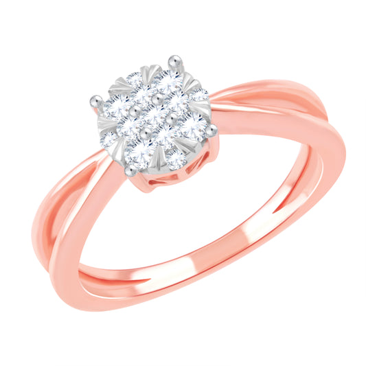 Diamond Ring for her in Rose Gold DRG23484