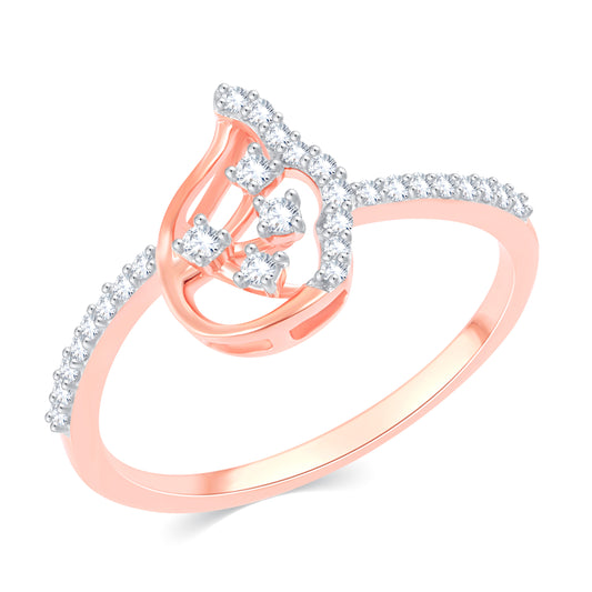 Diamond Ring for her in Rose Gold DRG23497