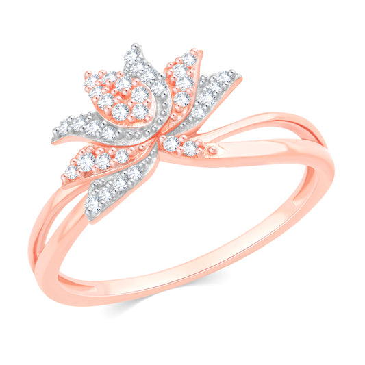 Diamond Ring for her in Rose Gold DRG23504