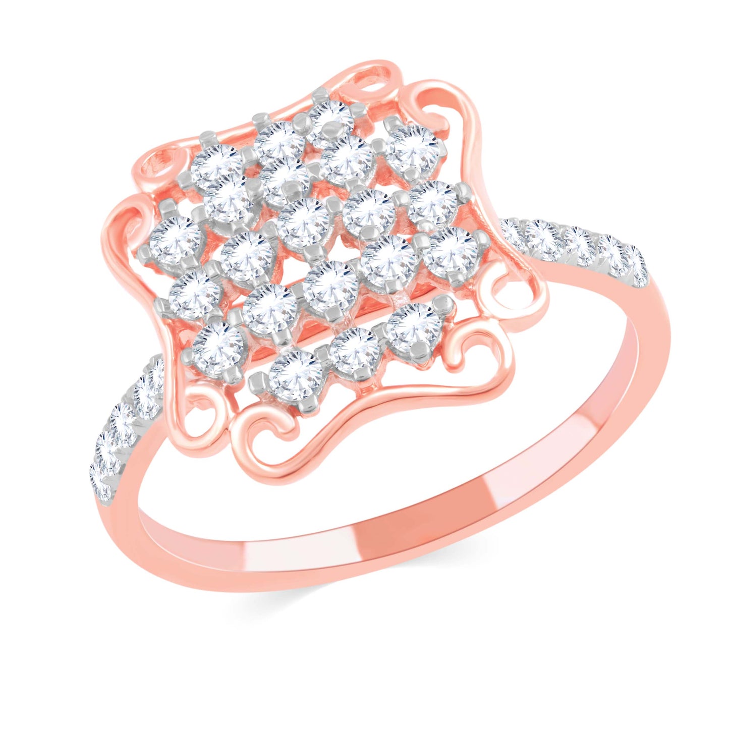 Diamond Ring for her in Rose Gold DRG23512